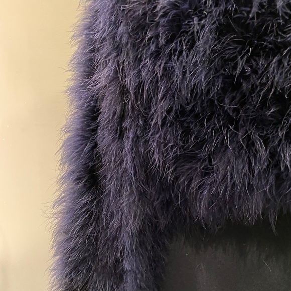 Vanessa Brunno feather bolero jacket - Picture 2 of 6